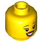 LEGO Yellow Llama Girl Head  (Recessed Solid Stud) (3626 / 68039)