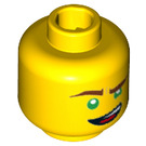 LEGO Yellow Lloyd Minifigure Head (Recessed Solid Stud) (3626 / 34563)