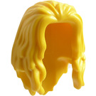 LEGO Geel Lang haar Parted in Voorkant (3090 / 34316)