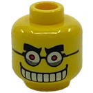LEGO Gelb Mad Scientist Kopf (Sicherheitsbolzen) (3626)
