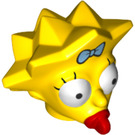 LEGO Keltainen Maggie Simpson Pää jossa Leveä Silmät (16368)