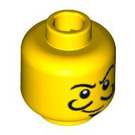 LEGO Gelb Magician Kopf (Sicherheitsbolzen) (3626 / 88013)
