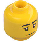 LEGO Yellow Male passenger Minifigure Head (Recessed Solid Stud) (3274 / 103223)