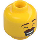 LEGO Jaune Homme dans Hawaiian Chemise Minifigurine Tête (Montant solide encastré) (3626 / 38686)