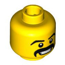 LEGO Yellow Mariachi Head (Recessed Solid Stud) (3626 / 91802)