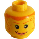 LEGO Žlutá Mary Jane Minifigurka Hlava (Bezpečnostní cvoček) (3626)