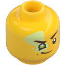 LEGO Geel Mateo Minifiguur Hoofd (Verzonken solide nop) (3274 / 102968)