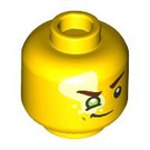 LEGO Geel Mateo Minifigure Hoofd (Verzonken Solid Stud) (3274 / 102968)