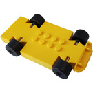 LEGO Jaune McDonald's Racers Châssis avec Slicks et Noir roues (85764)