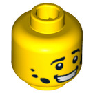 LEGO Gelb Mechanic Kopf (Sicherheitsbolzen) (3626 / 99283)