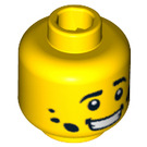 LEGO Yellow Mechanic Head (Safety Stud) (3626 / 99283)