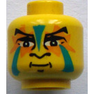 LEGO Geel Medicine Man Hoofd (Veiligheidsnop) (3626)