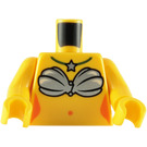 LEGO Gul Mermaid Torso med Stjerne Halskæde (76382 / 88585)