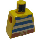 LEGO Gelb Minifigur Torso ohne Arme mit Deko (973)