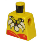 LEGO Yellow Minifig Torso without Arms with Islander King with White Tooth Necklace (973)