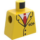 LEGO Yellow Minifig Torso without Arms with Train Outfit (973)