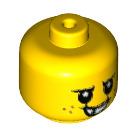 LEGO Geel Minifigure Baby Hoofd met Angry Sewer Baby Gezicht (33464 / 49520)