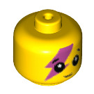 LEGO Jaune Minifigure De bébé Diriger avec Pink Lightning Bolt (33464 / 65787)