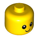 LEGO Yellow Minifigure Baby Head with Smile without Neck (24581 / 26556)
