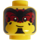 LEGO Yellow Minifigure Head of Ancient Warrior (Recessed Solid Stud) (3626)