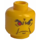 LEGO Yellow Minifigure Head with Decoration (Safety Stud) (3626)