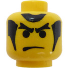 LEGO Yellow Minifigure Head with Decoration (Safety Stud) (3626)