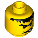 LEGO Jaune Minifigure Diriger avec Décoration (Goujon de sécurité) (3626 / 55634)
