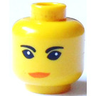 LEGO Yellow Minifigure Head with Decoration (Safety Stud) (3626)