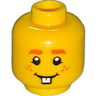 LEGO Yellow Minifigure Head with Freckles and Buckteeth (Recessed Solid Stud) (3626)