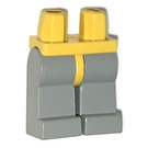 LEGO Gelb Minifigure Hüften mit Light Grau Beine (3815)