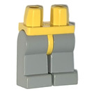 LEGO Gelb Minifigur Hüften mit Licht Grau Beine (3815 / 73200)