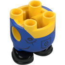 LEGO Gul Minion Kropp med Feet med Blå Overall och logotyp (67644)