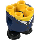 LEGO Geel Minion Body met Feet met Dark Blauw Pak met Tie (67644)