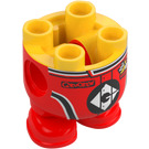 LEGO Amarillo Minions Cuerpo con Feet con Rojo Mono (67644)