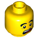 LEGO Yellow Monkie Kid (Scared) Minifigure Head (Recessed Solid Stud) (3626 / 66041)