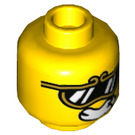 LEGO Yellow Monkie Kid - Tourist Minifigure Head (Recessed Solid Stud) (3626 / 81252)