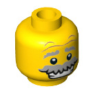 LEGO Yellow Monster Scientist Minifigure Head (Recessed Solid Stud) (3626 / 22124)