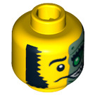 LEGO Geel Mr. Good en Evil Hoofd (Veiligheids Stud) (3626 / 11496)