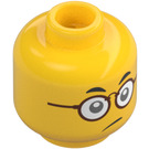 LEGO Giallo Mr. Tang (80045) Minifigure Testa (Perno solido incassato) (3626 / 101445)