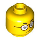 LEGO Yellow Mr. Tang (80045) Minifigure Head (Recessed Solid Stud) (3626 / 101445)