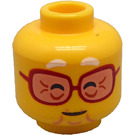 LEGO Yellow Mrs. Castillo Minifigure Head (Recessed Solid Stud) (102977)