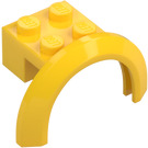 LEGO Geel Spatbord Steen 2 x 2 met Wiel Boog  (50745)