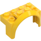 LEGO Yellow Mudguard Brick 2 x 4 x 2 with Wheel Arch (3387)