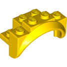 LEGO Yellow Mudguard Brick 2 x 4 x 2 with Wheel Arch (35789)