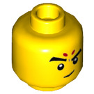 LEGO Yellow Nezha Minifigure Head (Recessed Solid Stud) (3626 / 81209)