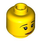 LEGO Yellow Nurse Head (Safety Stud) (3626 / 88019)