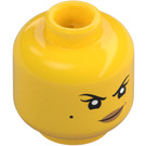 LEGO Giallo Nya as Samurai X Minifigure Testa (Perno solido incassato) (3626 / 49569)