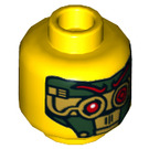 LEGO Yellow Nya Minifigure Head (Recessed Solid Stud) (3626 / 19300)