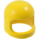 LEGO Yellow Old Helmet with Thick Chinstrap and Visor Dimples