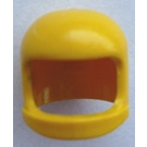 LEGO Yellow Old Helmet with Thin Chinstrap, Undetermined Dimples